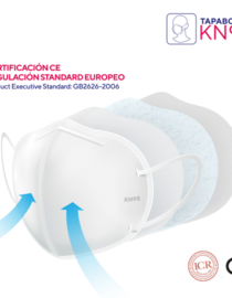 Tapabocas KN95 negro - 5 filtros X6