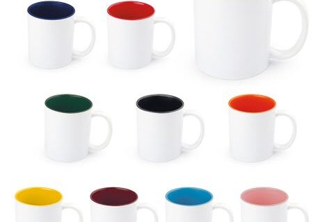 Mug cerámica fondo color